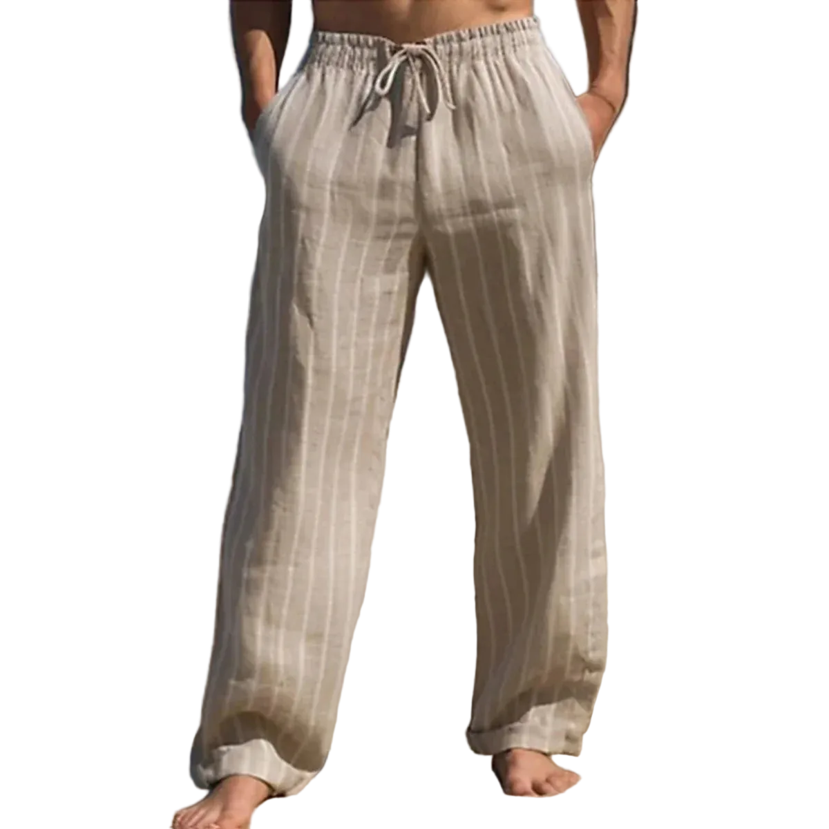 Pantalón Lino a Rallas Thalea